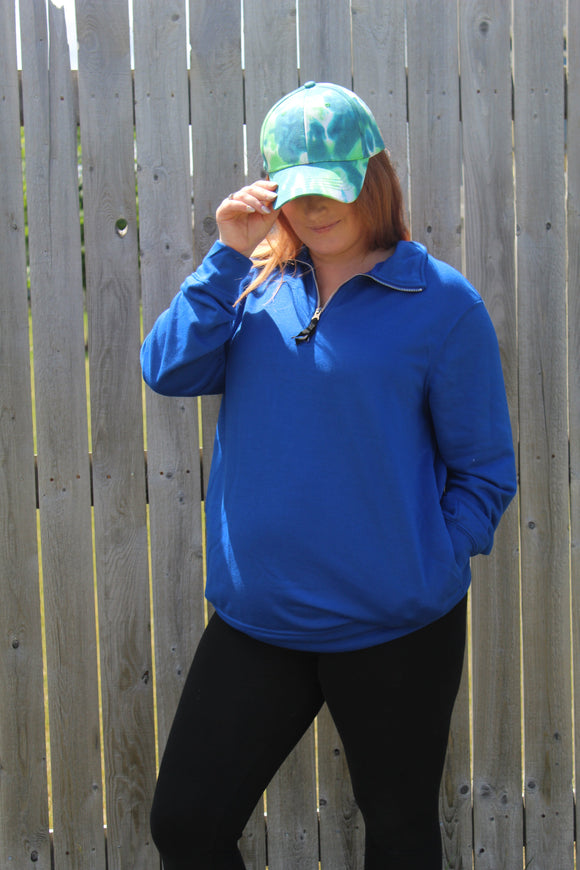 Royal Blue Half Zip