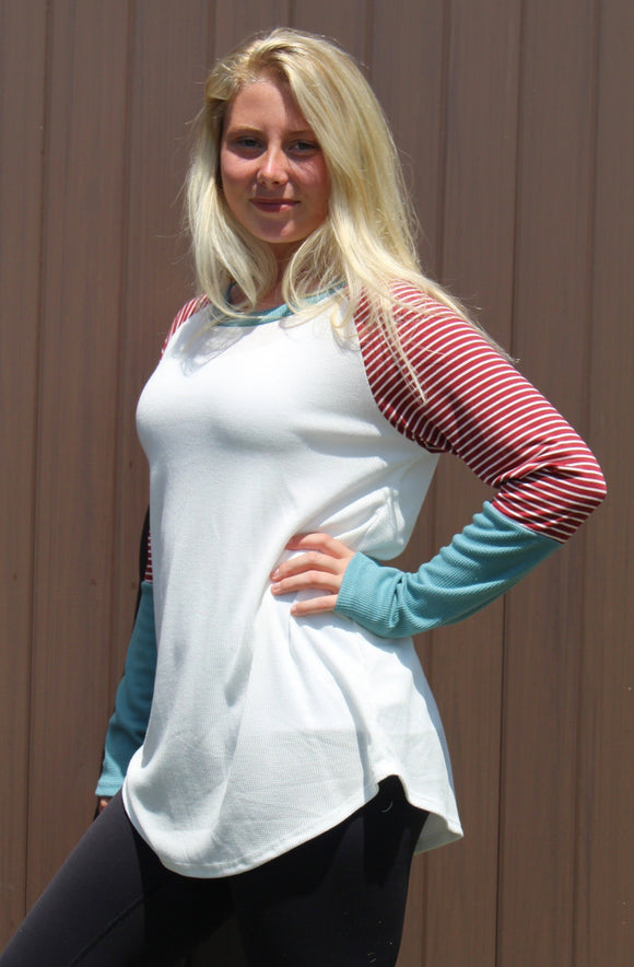 Solid Thermo Raglan Top