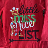 Little Miss Nice List Santa Pants Outfit (HOLIDAY 2021070026)