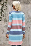 Color Block Open Cardigan