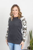 Camo Sleeve Pullover