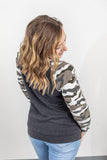 Camo Sleeve Pullover