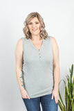 Addison Henley Tank - Light Grey