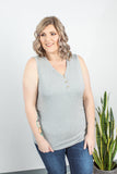 Addison Henley Tank - Light Grey