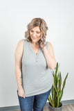 Addison Henley Tank - Light Grey