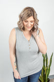 Addison Henley Tank - Light Grey