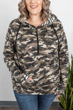 Camo and Stripes HalfZip Hoodie