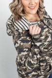 Camo and Stripes HalfZip Hoodie