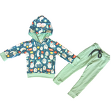 Mint Mini Monsters (ComfyCute Loungewear Outfit)-sparkledots-sparkledots