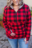 Buffalo Plaid and Stripes HalfZip Hoodie