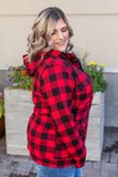 Buffalo Plaid and Stripes HalfZip Hoodie