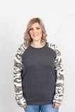 Camo Sleeve Pullover