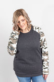 Camo Sleeve Pullover