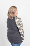 Camo Sleeve Pullover