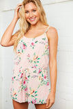 Floral Print Spaghetti Strap Romper