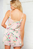 Floral Print Spaghetti Strap Romper