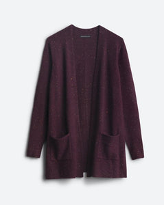 Dark Purple Wells Confetti Cardigan