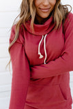 Ampersand Ave Cowlneck Sweatshirt Scarlet