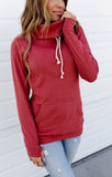 Ampersand Ave Cowlneck Sweatshirt Scarlet