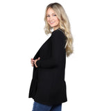 Black Pocket Cardigan