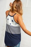 Stars and Stripes Color Block Tank Top