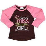 Little Miss Farm Girl Applique Tee