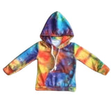 Hooded Tie Dye Shirt- Primary