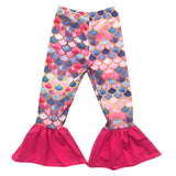 Pink Mermaid Scales (ComfyCute Bell Bottoms)-sparkledots-sparkledots