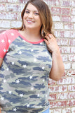 Hide & Seek Camo Star Top