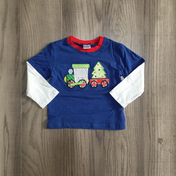 Christmas in July - Holiday Choo Choo Applique Tee