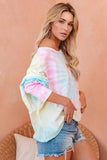 Rainbow Tie Dye Pullover Long Sleeve Top