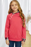 Red Kids Double Hooded Sweatshirt