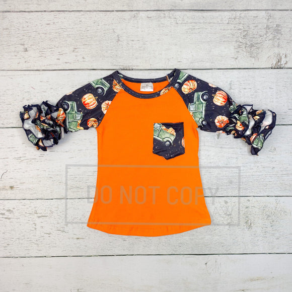 Orange Pumpkin Raglan