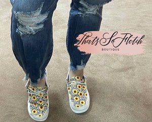 Sunflower Tops Canvas Slip On Shoes *Preorder*