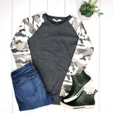 Camo Sleeve Pullover