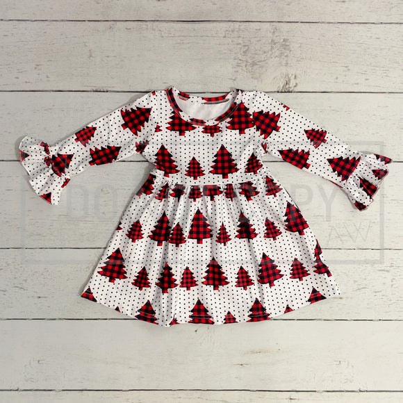 Buffalo Plaid Tree Dress