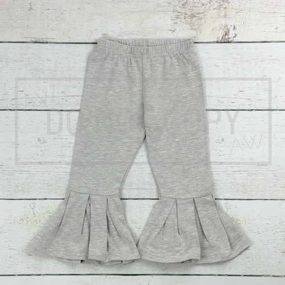 Light Heather Gray Bell Bottoms