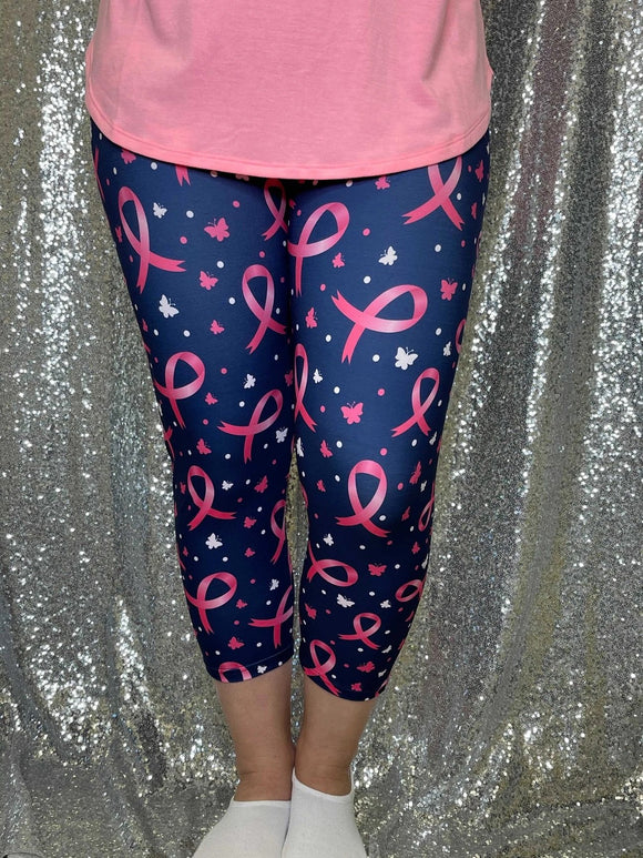 Pink Ribbon Capri