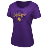 Minnesota Vikings Majestic Women's Showtime Break Free T-Shirt - Purple